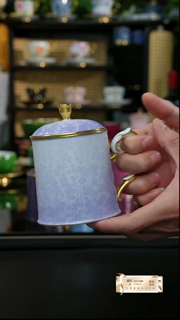 手工扒花风信子盖杯，，，，，，，，，