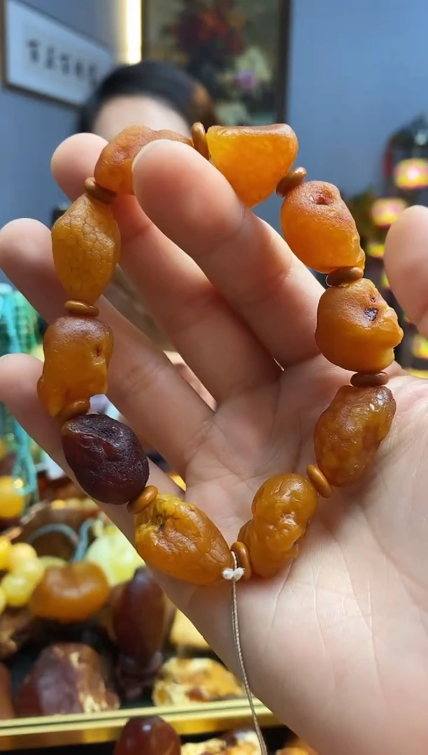 未镶嵌琥珀手串手串