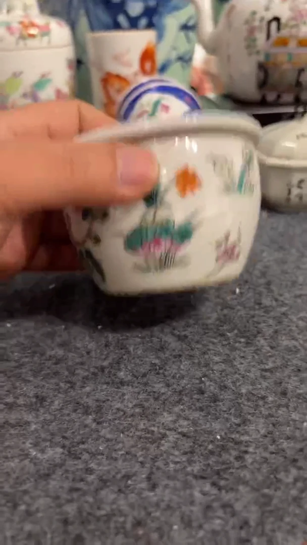 摆件瓷摆件瓷摆件花鸟蛐蛐罐