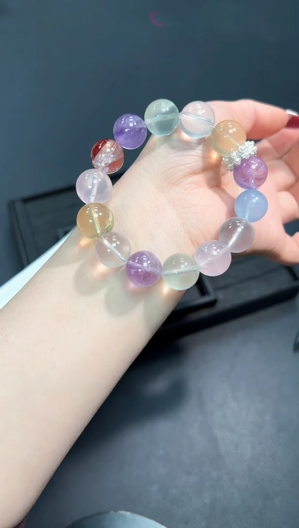 【闪购商品】水晶手串未镶嵌90E多样性发其一/1条默认微瑕