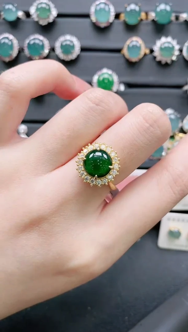 【闪购商品】翡翠戒指银S925镶嵌11111111