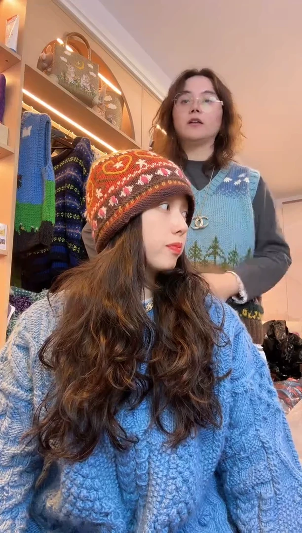 羊毛美利奴美拉德丸子帽