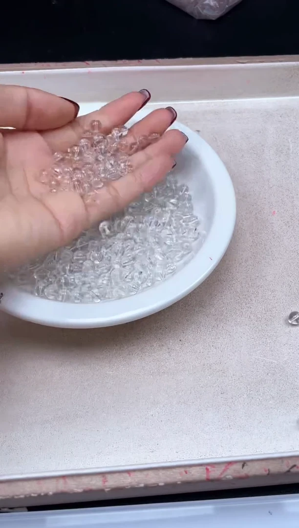 【闪购商品】水晶颈饰未镶嵌w928白水晶6mm*30颗