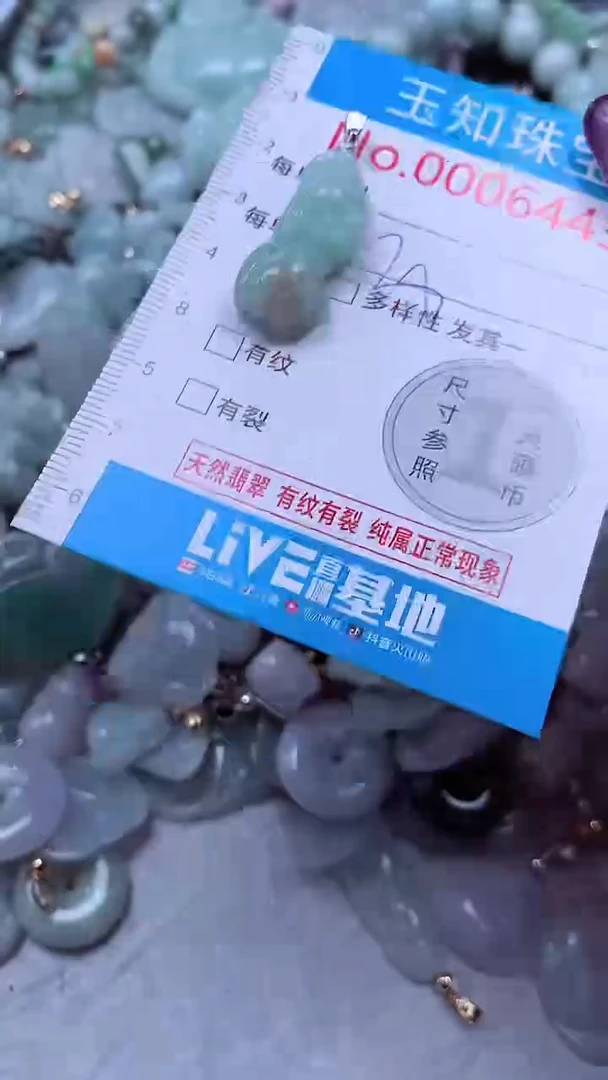 翡翠未镶嵌吊坠(不含链)6443
