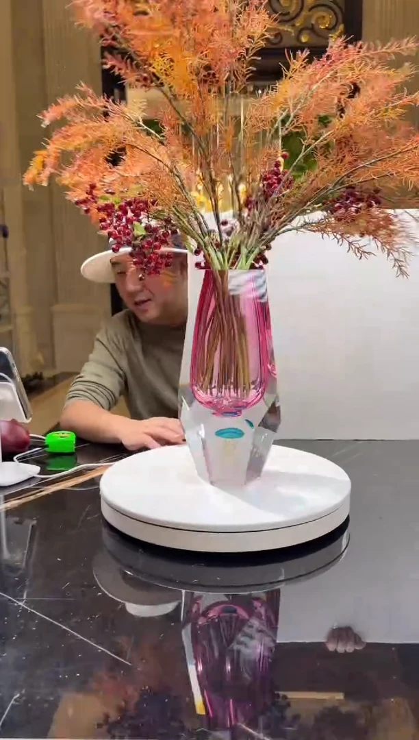 【闪购商品】茶宠AJ05501金红水母大花瓶