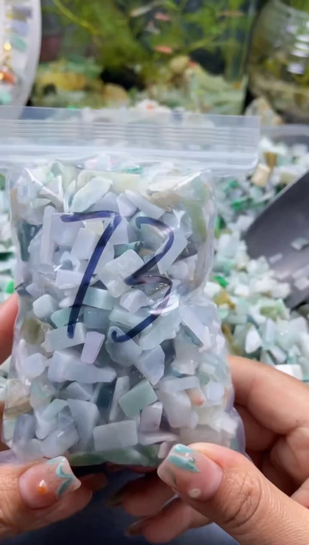 配石翡翠天然翡翠迷你500克73