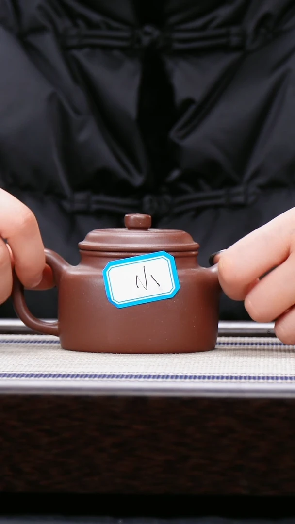 【闪购商品】紫砂茶壶三号井低槽青  小号德中壶