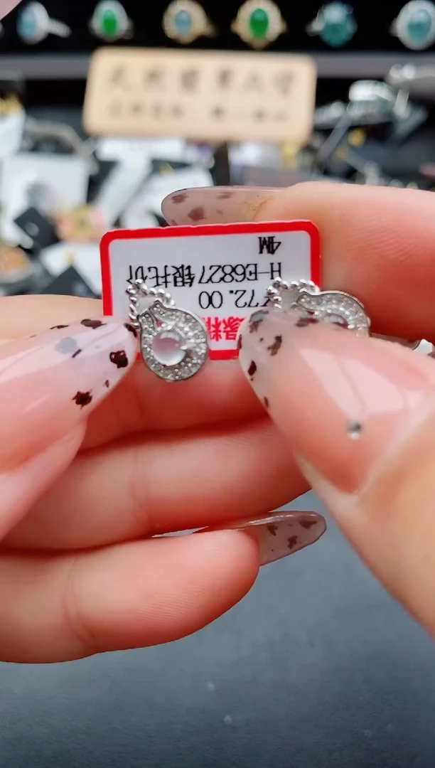 银S925镶嵌戒指翡翠1