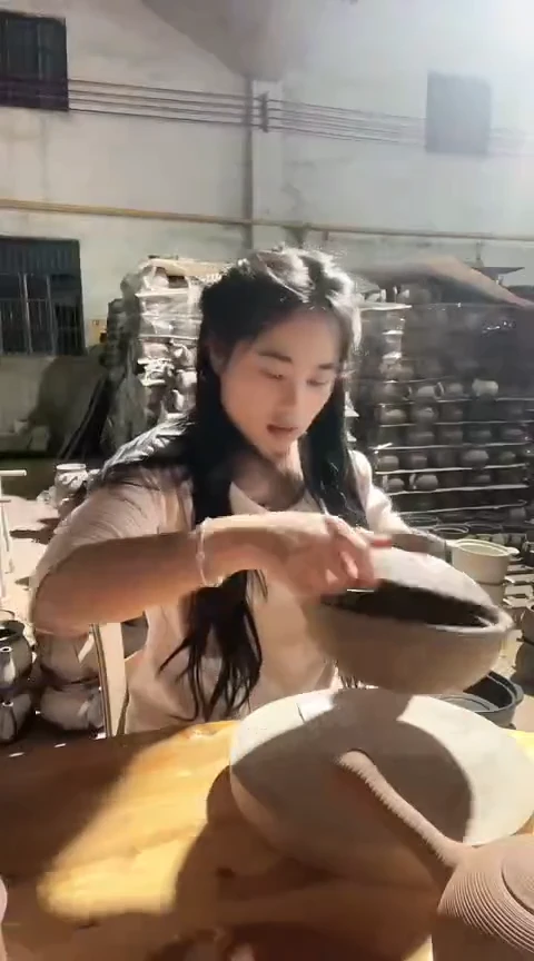 粗砂陶瓷瑕疵1.0原陶手把锅