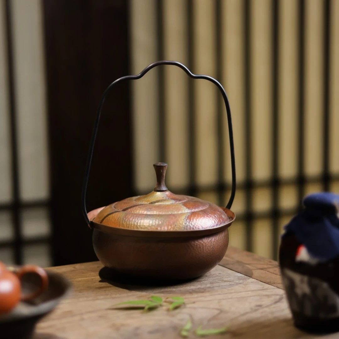 【陶研专属】春喜铜-蜂窝吊锅-直径18CM高7CM-1.2L（春喜铜0202）
