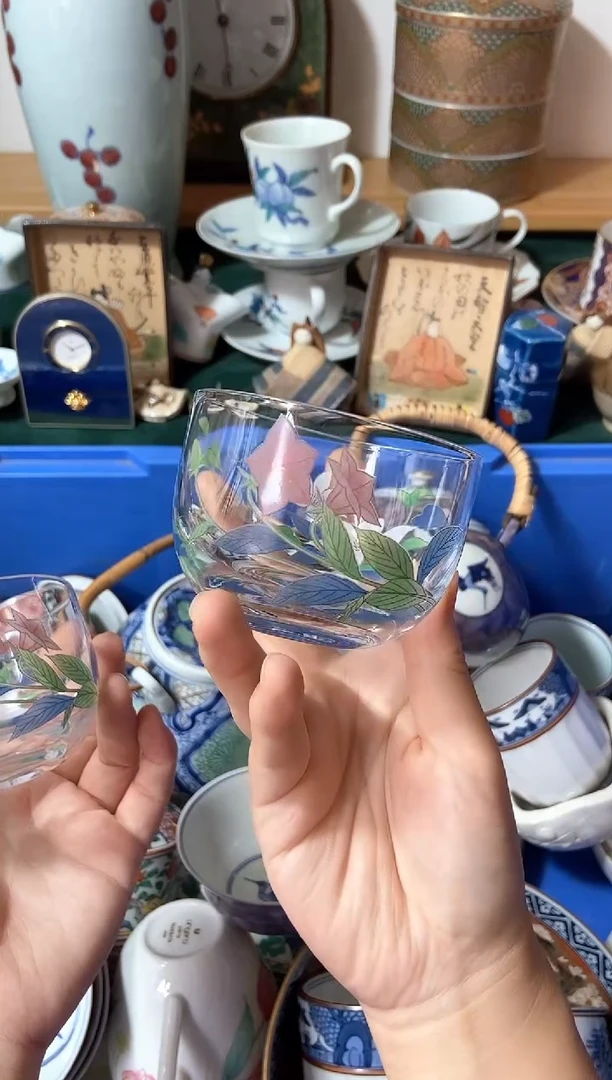 瓷片茶席花瓷器中古商品谨慎参拍