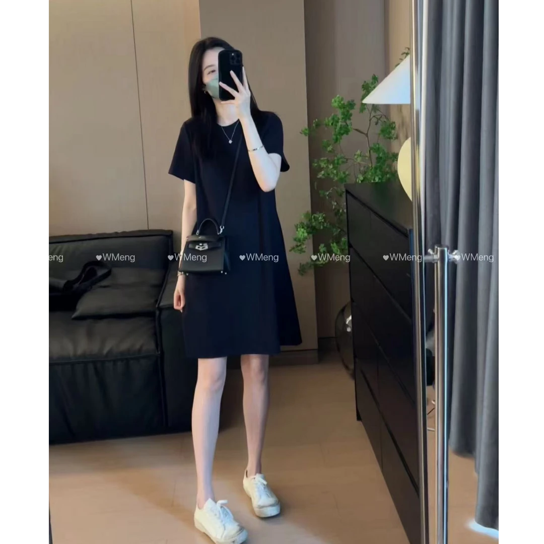 WMeng.【浮云沉香】  小众设计师款极简显瘦连衣裙JS-L-25041921