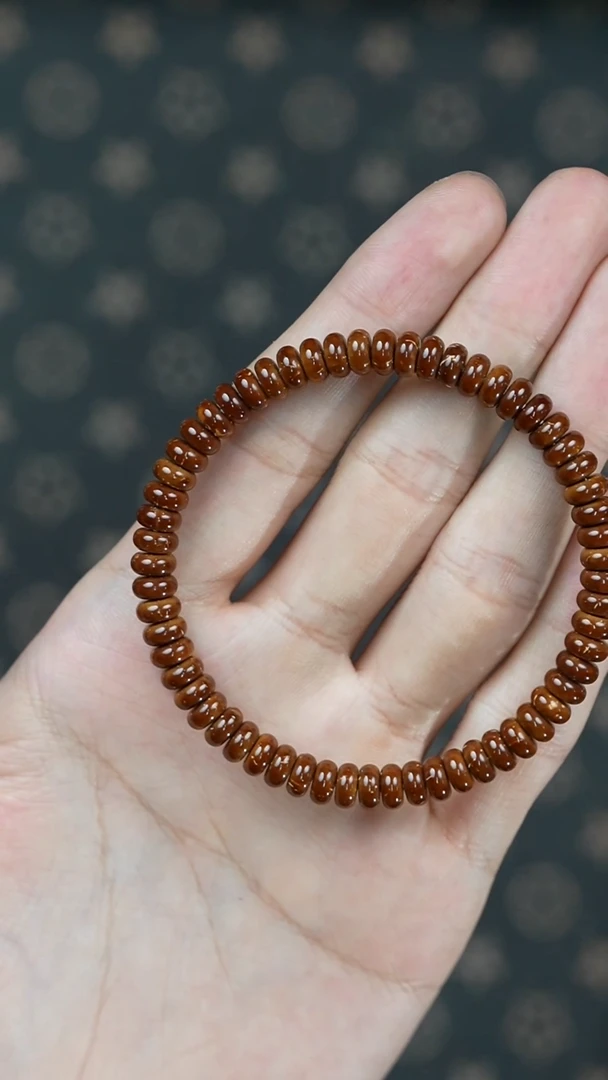 紫金鼠手串4627咖皮实心算盘珠药片卡6尺寸