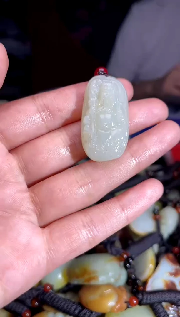 和田玉未镶嵌挂件1