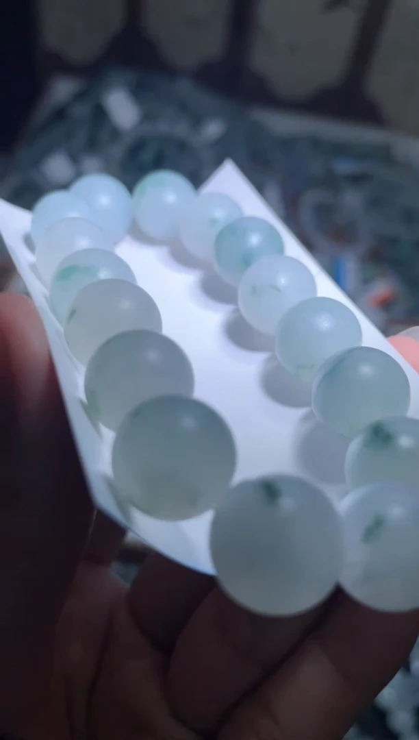 未镶嵌定制翡翠天然缅甸翡翠手串51