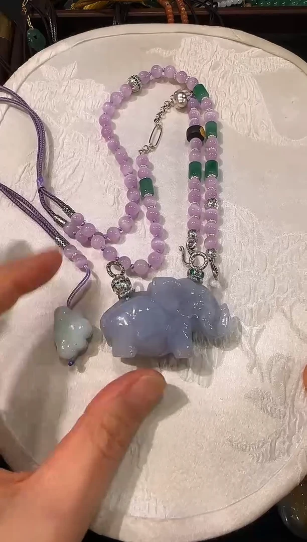 颈饰未镶嵌翡翠国风