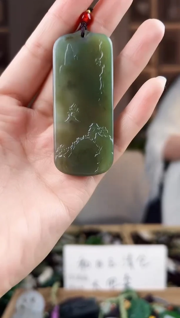 颈饰未镶嵌和田玉拍一发一，多样性发货