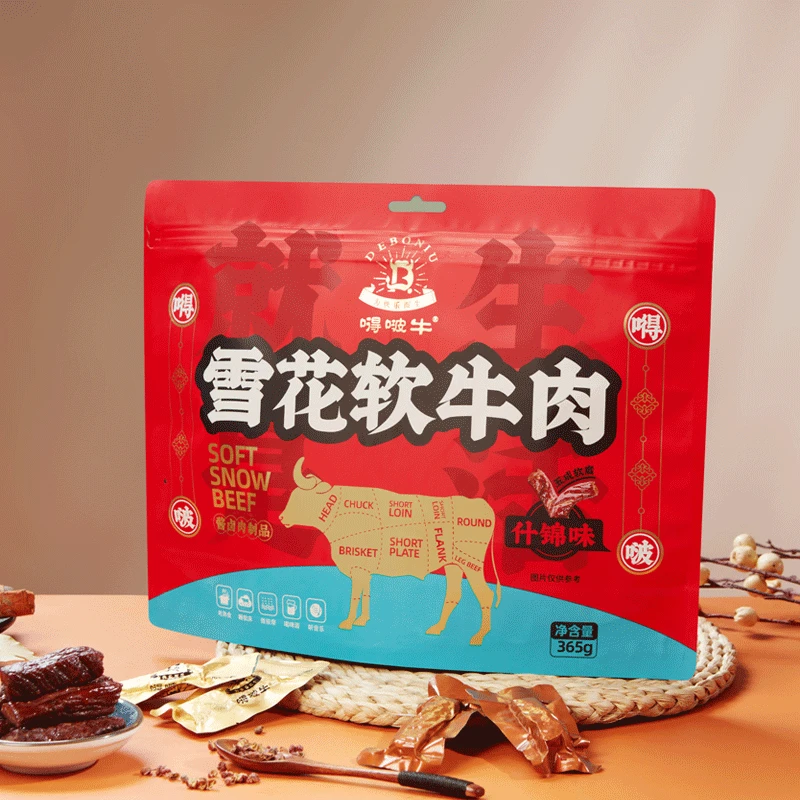 嘚啵牛 雪花软牛肉干什锦味365g熟食代餐