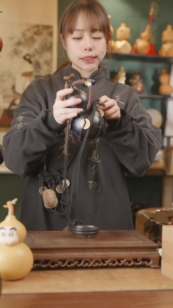 【闪购商品】324号精品天然大漆工艺防渗内胆酒葫芦~