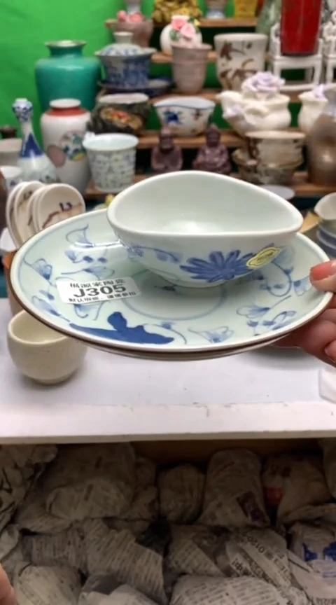 【闪购商品】盖碗海外回流瓷器