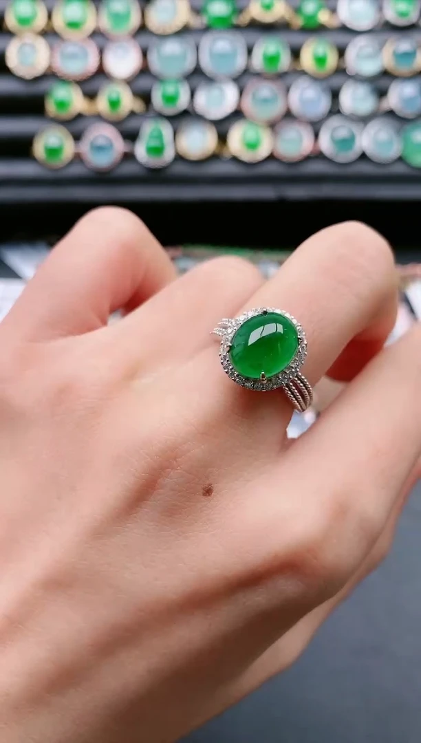 【闪购商品】翡翠戒指银S925镶嵌11111111