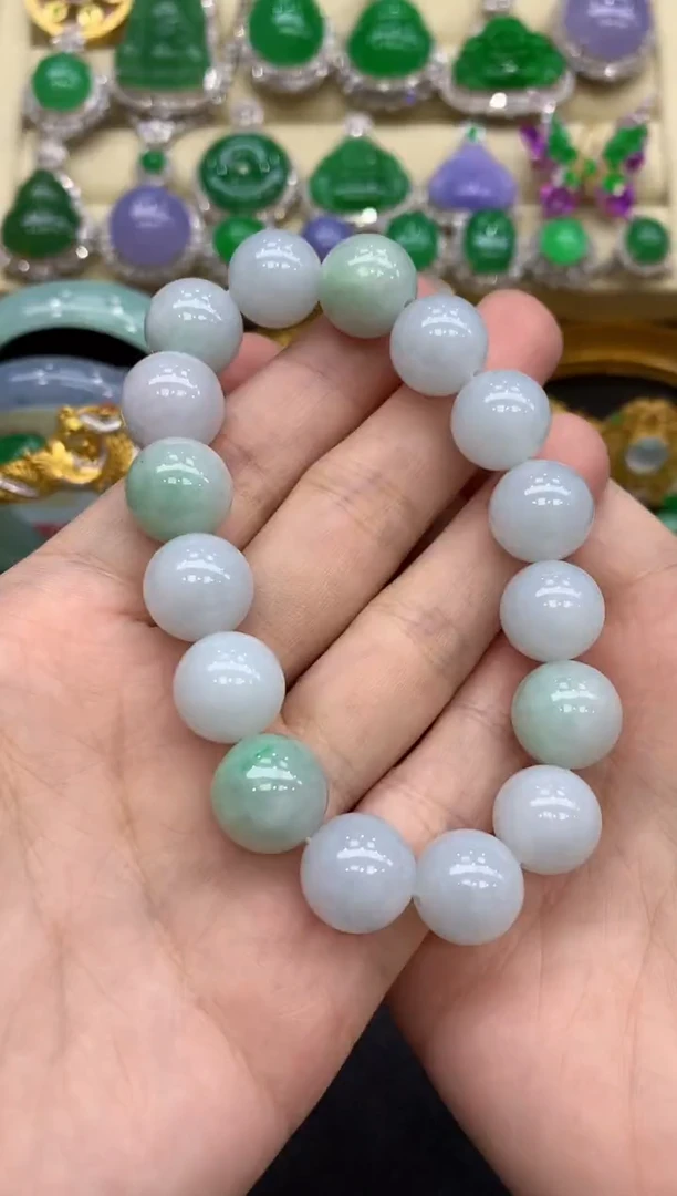 未镶嵌手串翡翠170-中国好珍宝