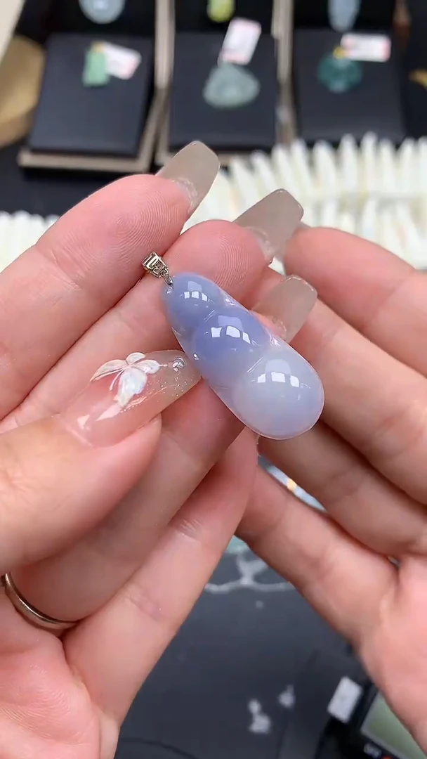 【闪购商品】翡翠吊坠(不含链)18K金镶嵌MS114208