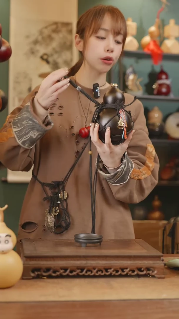 【闪购商品】273号精品天然大漆工艺防渗内胆酒葫芦~