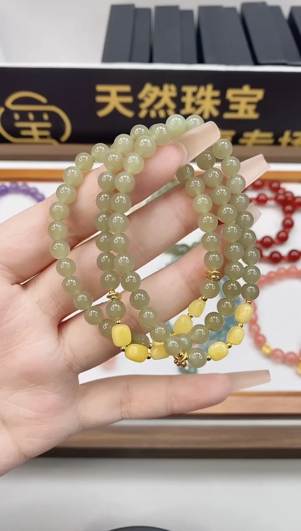 未镶嵌手链和田玉多样性发一SL9020