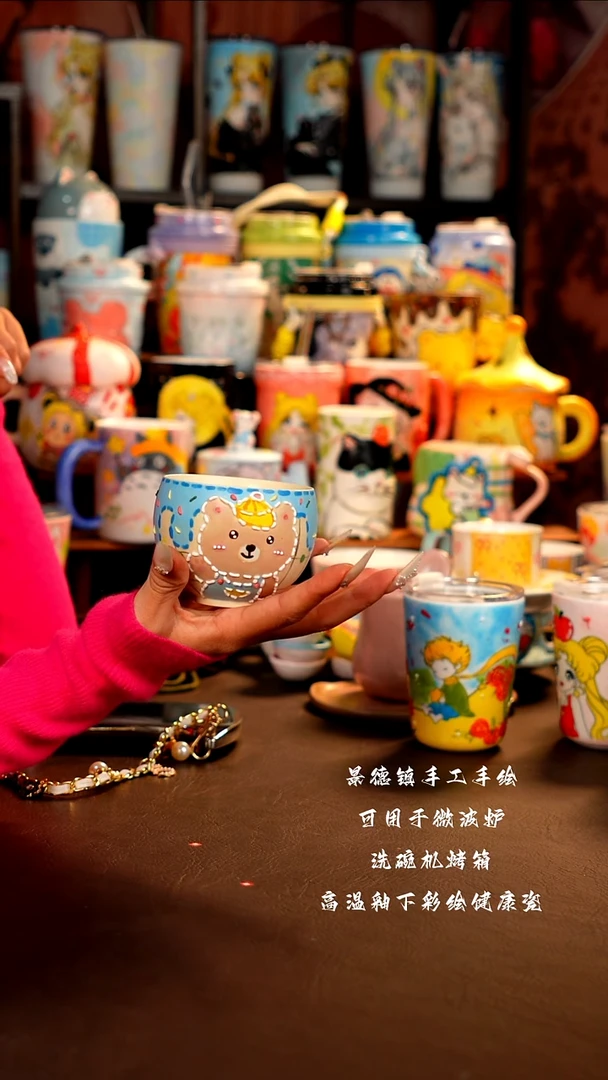 景德镇手工手绘杯杯