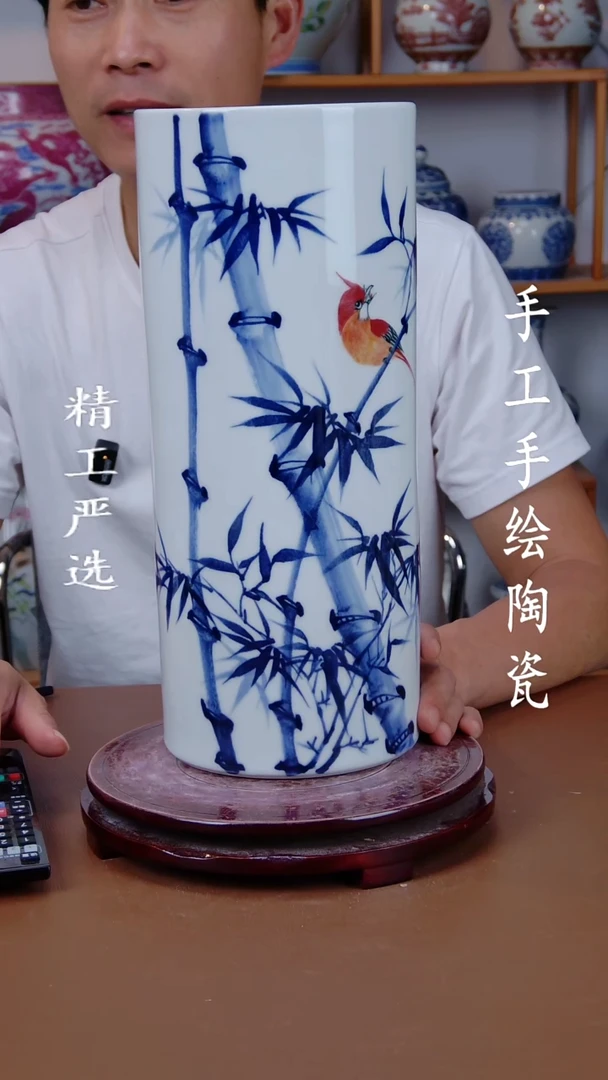 瓶景德镇手工手绘陶瓷摆件36