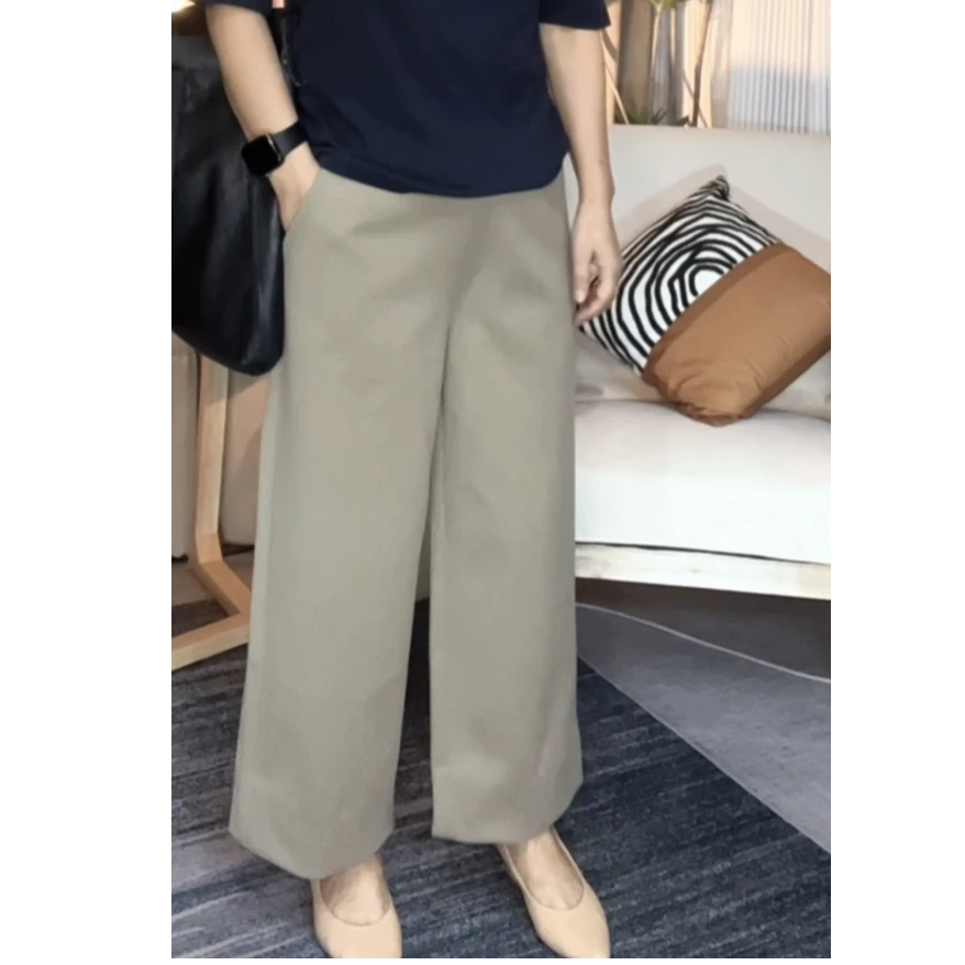 【Y.Z】定制高品老钱风通勤休闲九分裤8503