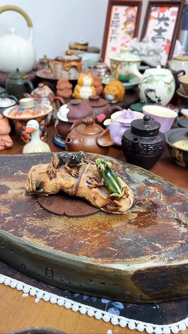 【 茶瓷物语】青蛙摆件