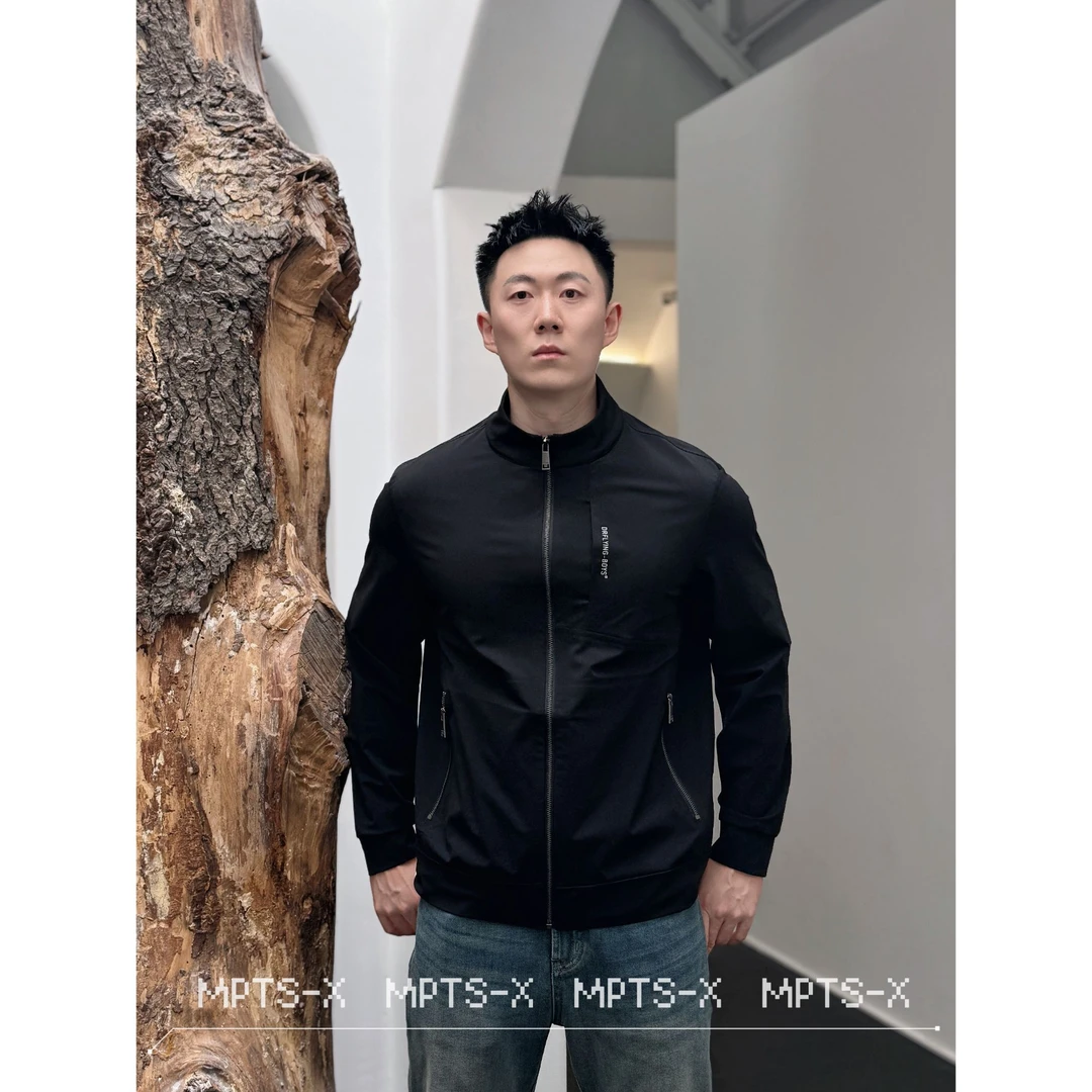 【会呼吸的外套】铭品添尚2025夏季新款男士百搭立领夹克外套#8088