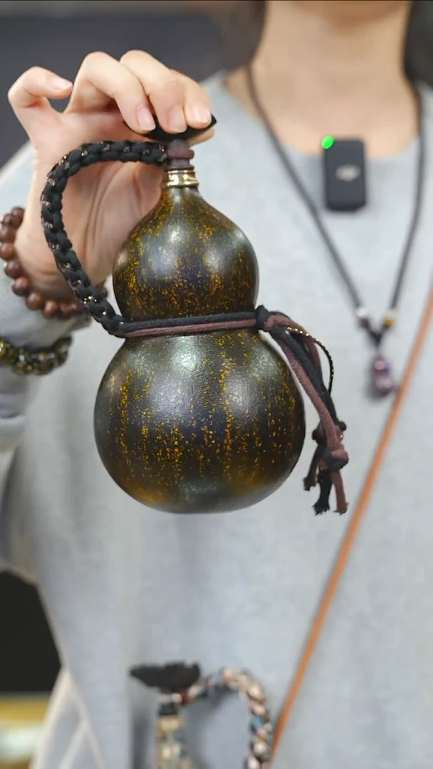 【闪购商品】XN134大漆酒葫芦不包手串及旋转底座