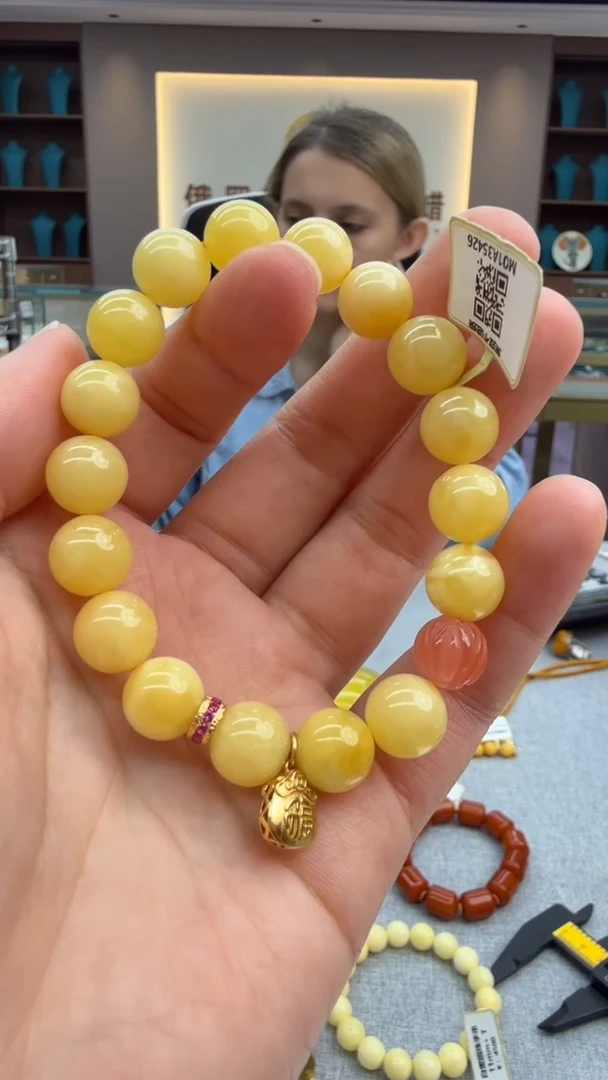 手链琥珀未镶嵌494秒拍号 假一罚三