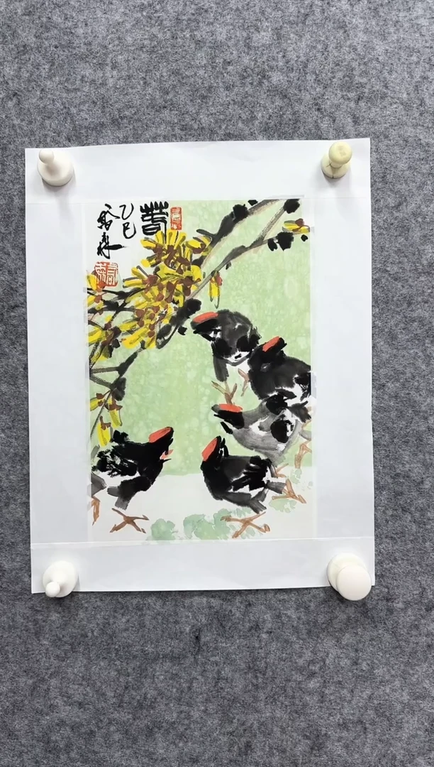 国画DH-QS老师绘画作品