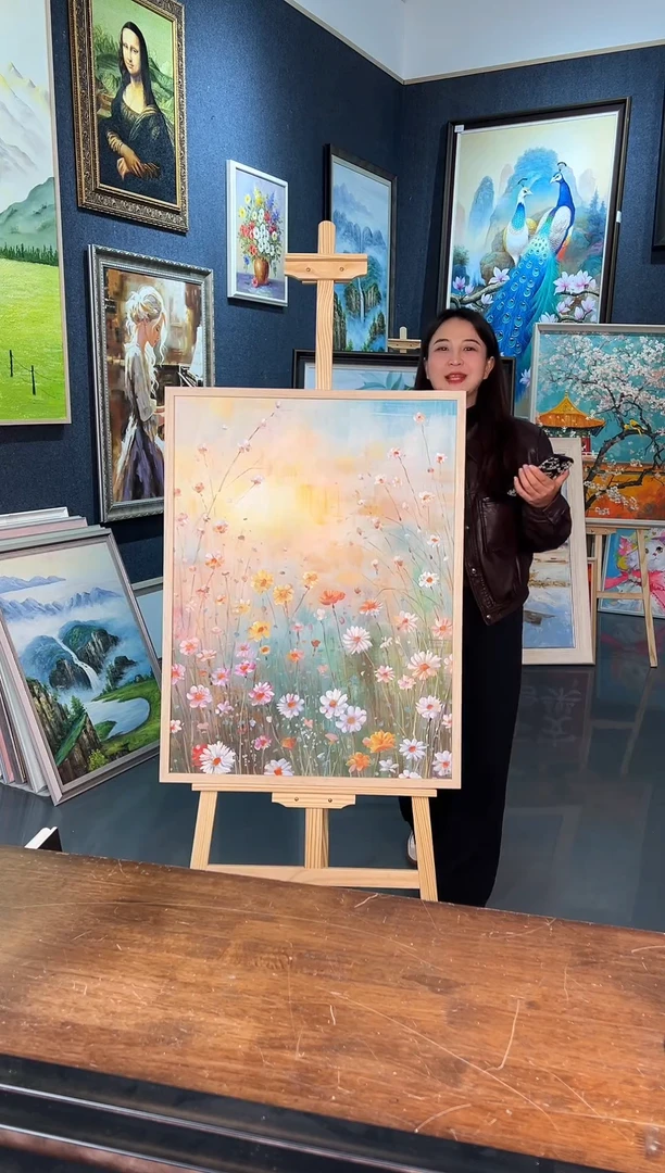 【闪购商品】油画9号 60*80 花卉-手绘油画