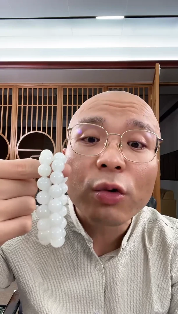 未镶嵌手串和田玉卡12新疆黑山 圆珠 多样性发一 无墨