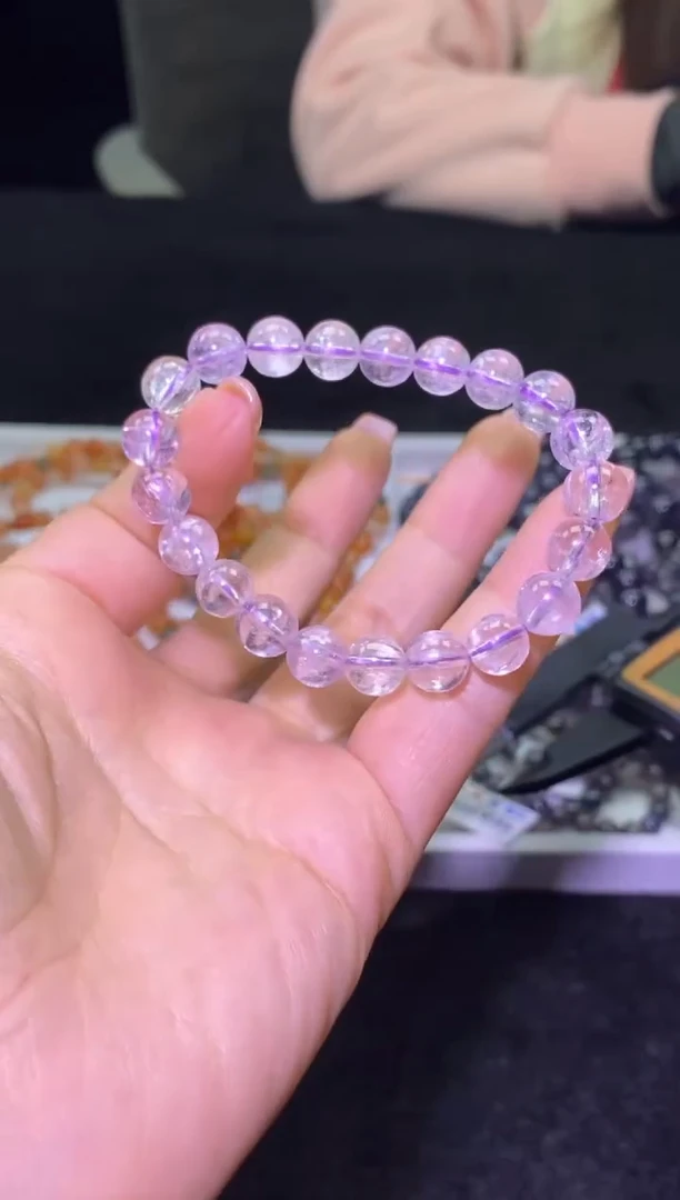 未镶嵌锂辉石单圈毕业级冰透拉丝紫锂辉-A11-多样性发其一