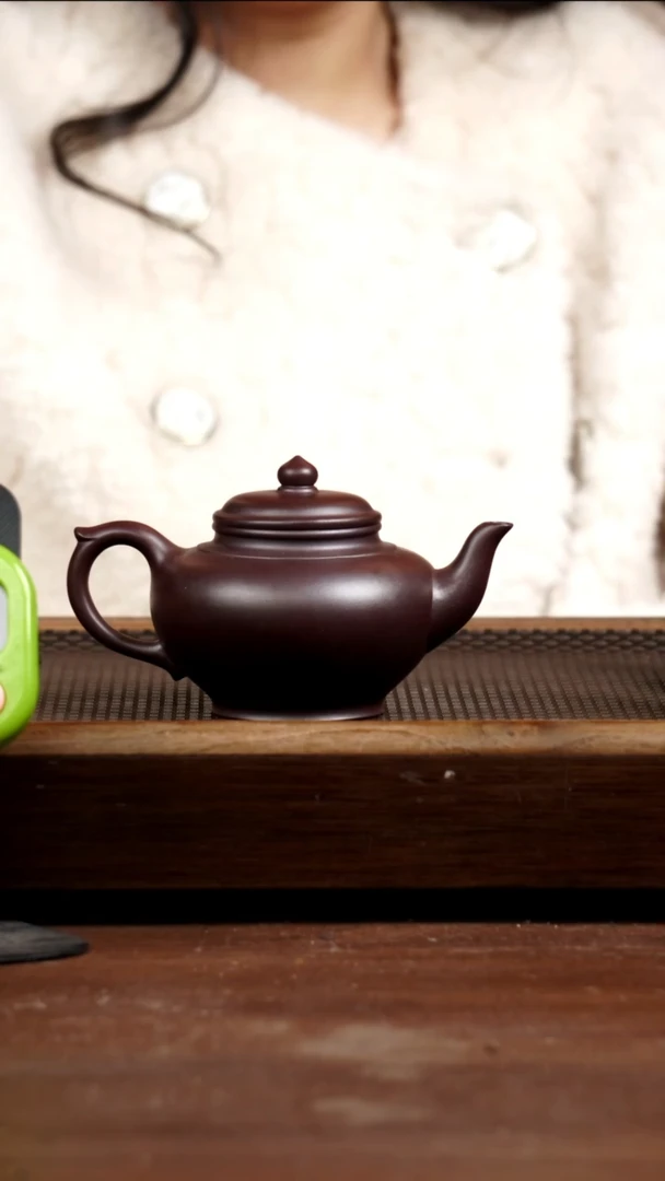 茶壶紫砂木*人龙血砂笑樱225CC