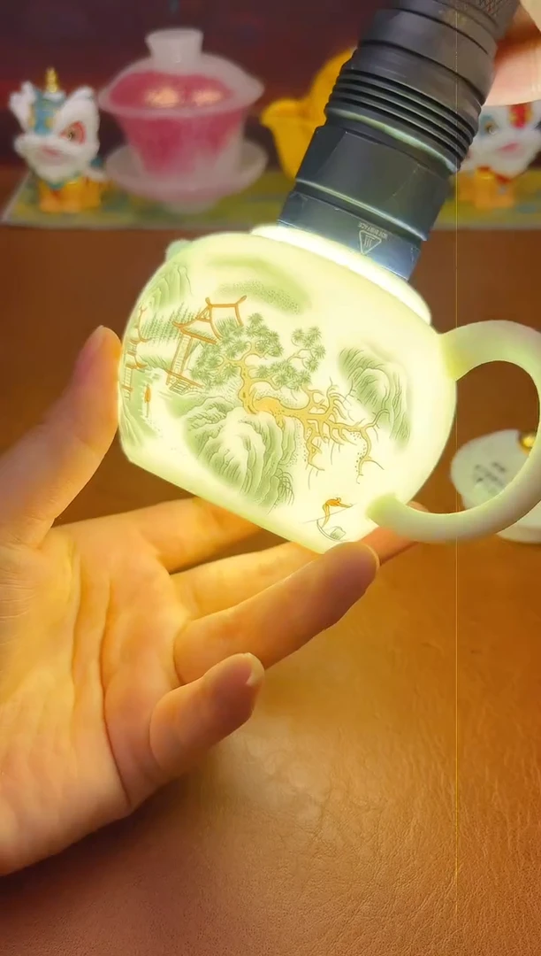 陶瓷茶具摆件旅行套组