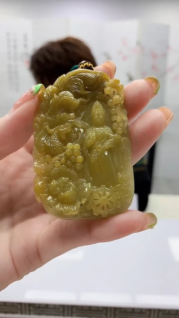 未镶嵌定制翡翠5159ry-毛货挂件246