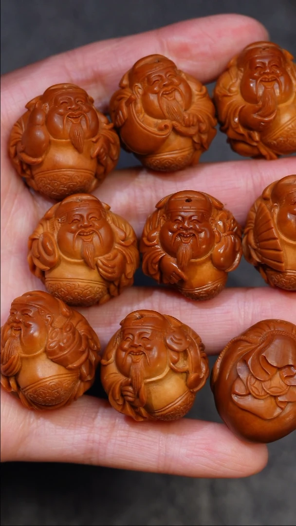 手串/手链橄榄核古**虎宋水官八方财神