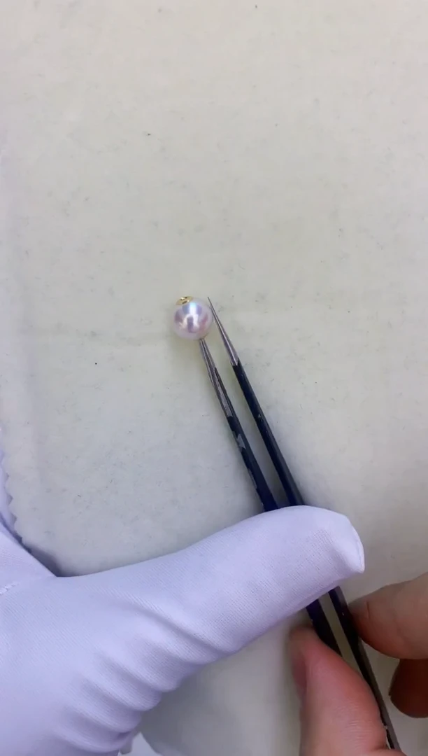 18K金镶嵌DA海水珍珠 GD007 吊坠 8-8.5