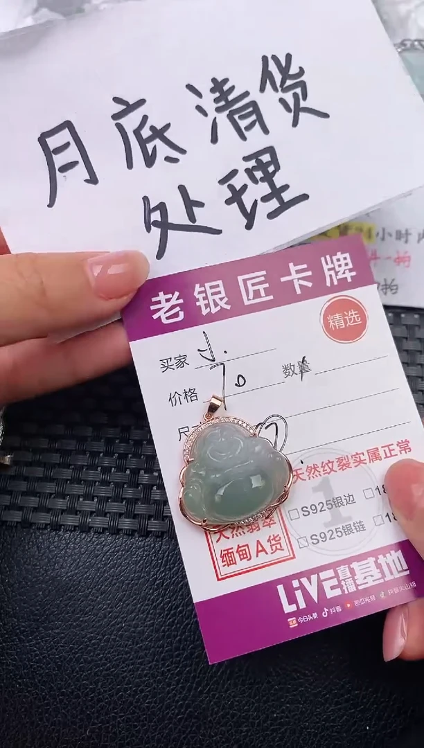 翡翠银S925镶嵌颈饰·