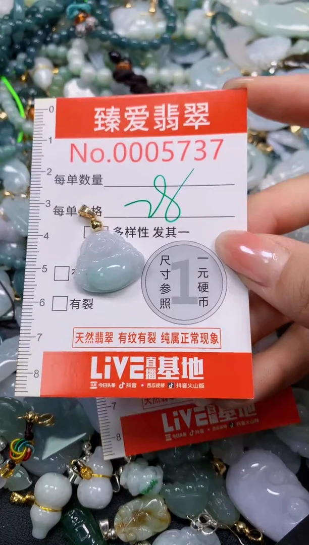 吊坠(不含链)未镶嵌翡翠5737