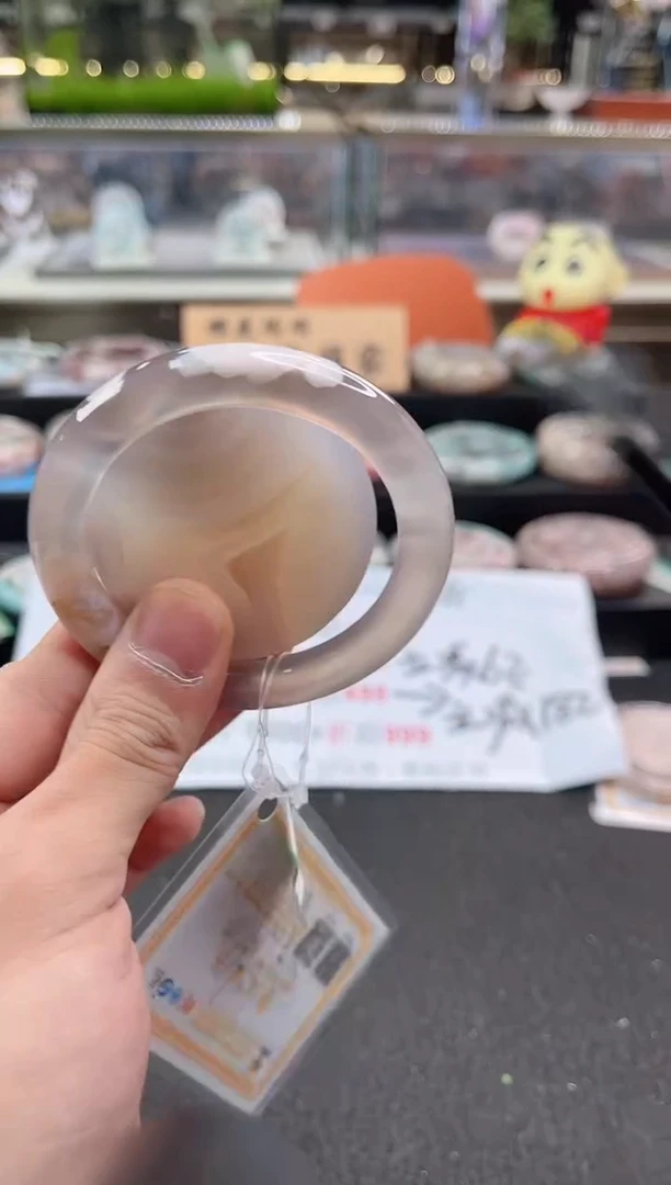 未镶嵌手镯石英质玉55圈口（赠品镯心）6421214