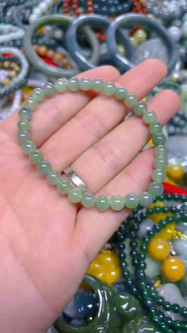 颈饰未镶嵌翡翠5mm/ X /翡翠A货，一件也是批发价