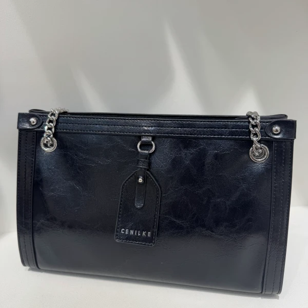 【一一One Oirginal】QYX-9773-黑色小香风条纹设计师斜跨轻奢女包